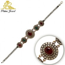 Gümüş Otantik Taşlı Biezik /Bileklik